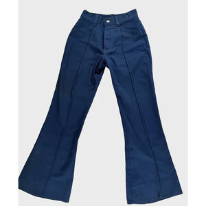 VTG 70's Fenton Blue Bell Bottom Jeans Womens Size 23 Petite Small Western Wear